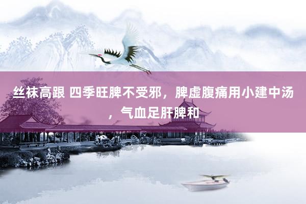 丝袜高跟 四季旺脾不受邪，脾虚腹痛用小建中汤，气血足肝脾和