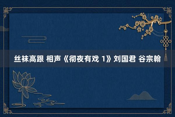 丝袜高跟 相声《彻夜有戏 1》刘国君 谷宗翰